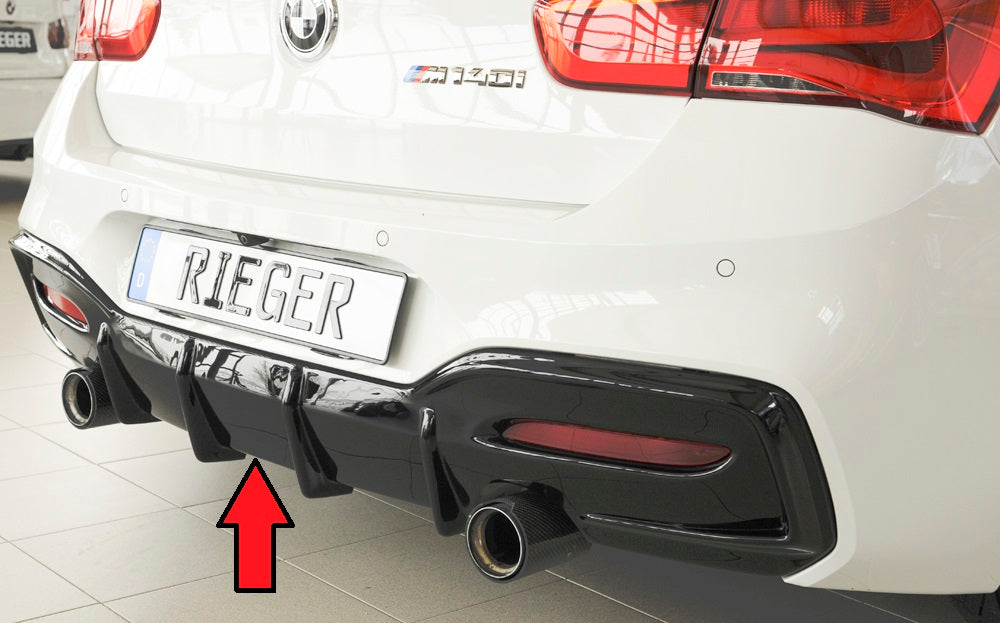 Rieger Heckeinsatz für BMW 1er F20  (1K4) Lim. / 4-tür.