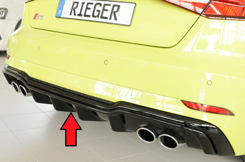 Rieger Heckeinsatz für Audi A3 S3 (8V) 3-tür. (Schrägheck 8V1)