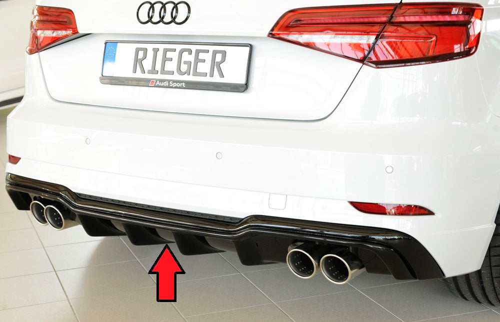 Rieger Heckeinsatz für Audi A3 (8V) 3-tür. (Schrägheck 8V1)