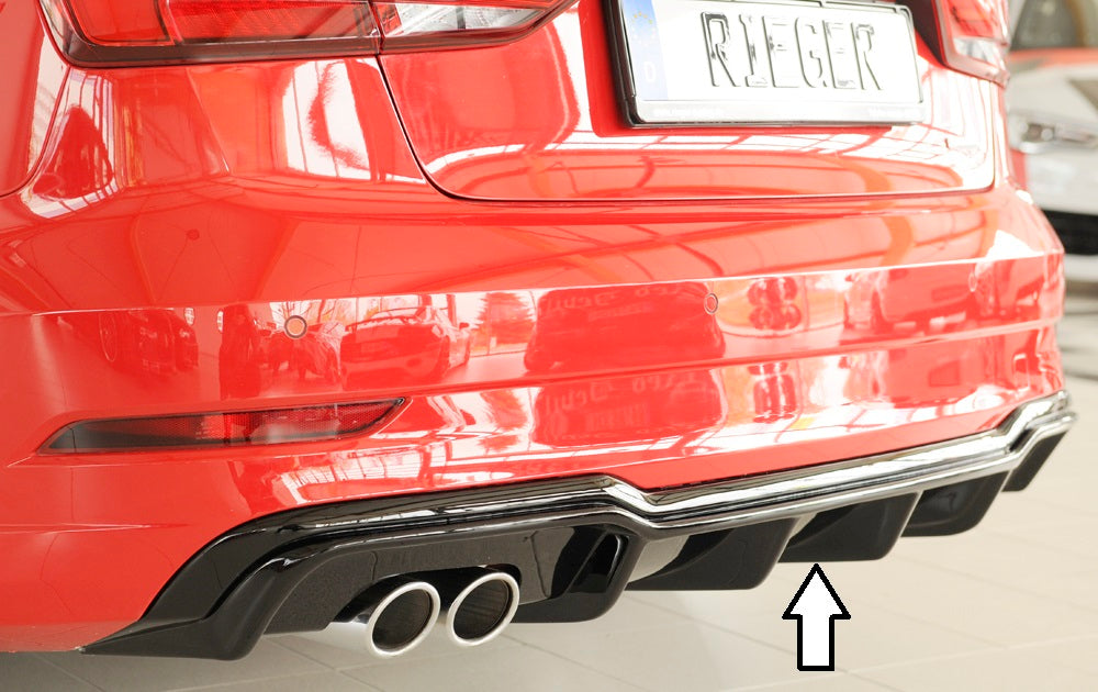 Rieger Heckeinsatz für Audi A3 (8V) 3-tür. (Cabrio 8V7)