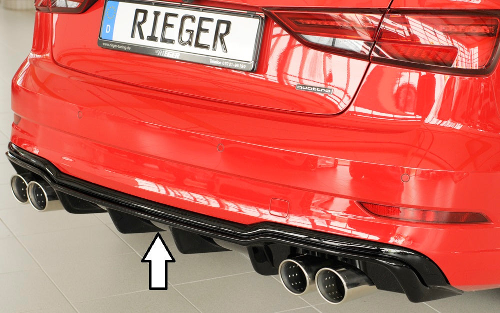 Rieger Heckeinsatz für Audi A3 (8V) 3-tür. (Cabrio 8V7)