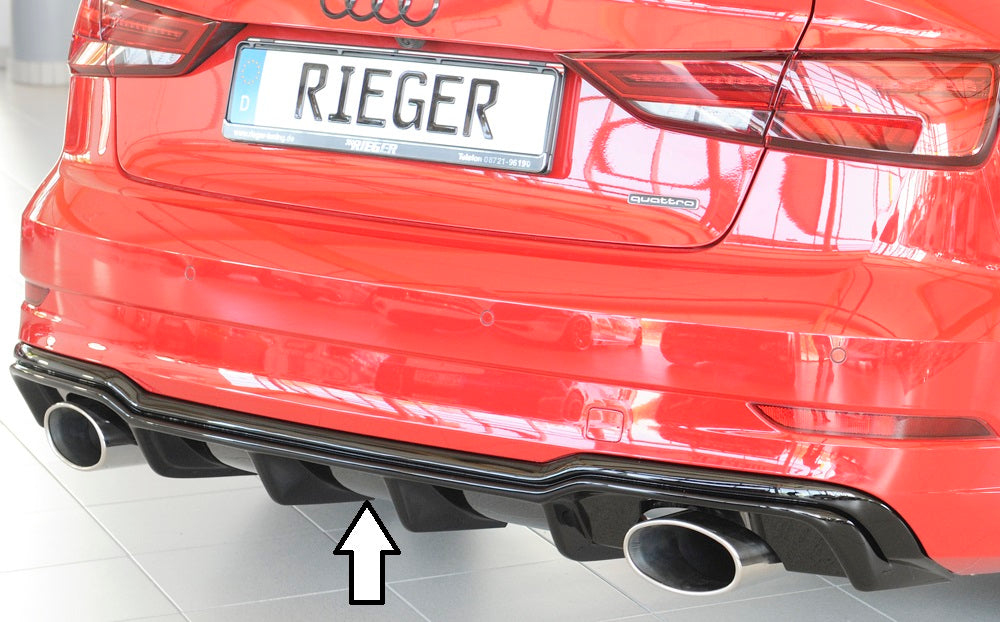 Rieger Heckeinsatz für Audi A3 (8V) 3-tür. (Cabrio 8V7)