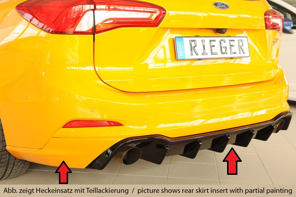 Rieger Heckeinsatz (für Fzg. mit AHK) für Ford Focus 4 ST (DEH) 5-tür. (Turnier)