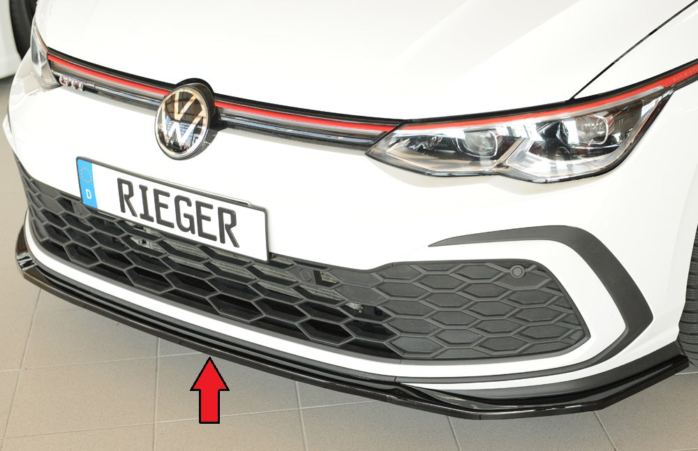 Rieger Spoilerschwert nur für GTI / GTD / GTE für VW Golf 8 GTD 5-tür.