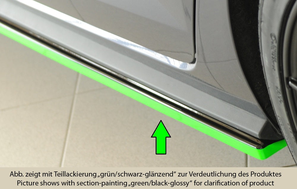Rieger Seitenschwelleransatz für VW Polo (AW) GTI 5-tür.