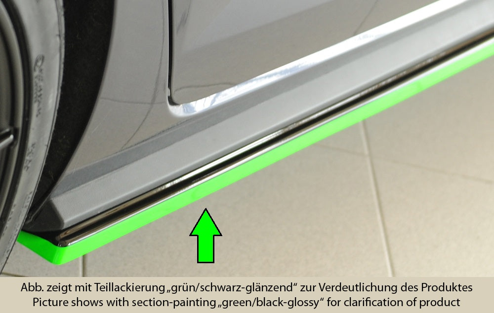 Rieger Seitenschwelleransatz für VW Polo (AW) GTI 5-tür.