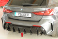 Rieger Heckeinsatz für BMW 1er F40  (F1H) Schrägheck / 4-tür.