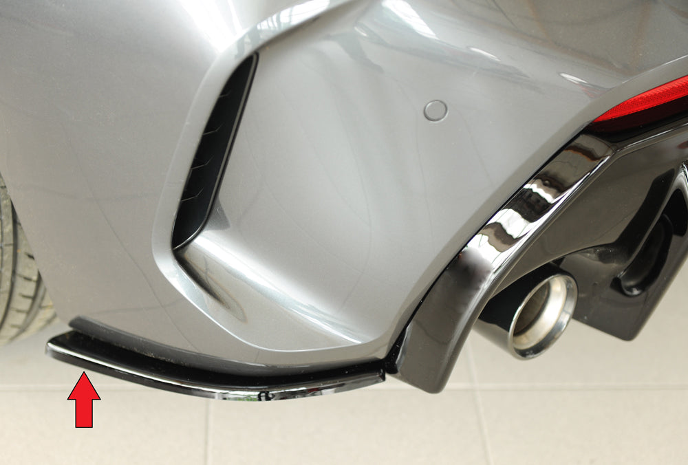 Rieger Heckschürzenansatz seitlich links für BMW 1er F40  (F1H) Schrägheck / 4-tür.