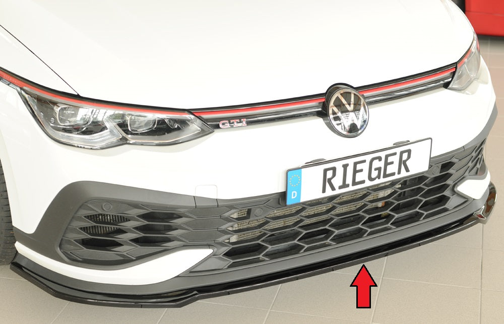 Rieger Spoilerschwert nur für GTI Clubsport für VW Golf 8 GTI Clubsport 5-tür.