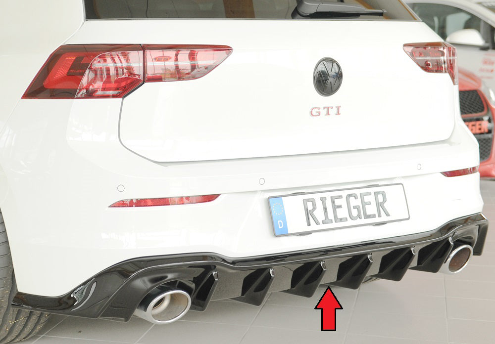 Rieger Heckeinsatz für VW Golf 8 GTI Clubsport 5-tür.