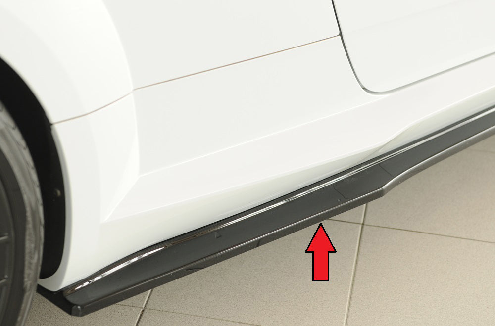Rieger Seitenschwelleransatz (ca. 19mm) für Audi TT (8J-FV/8S) Coupé