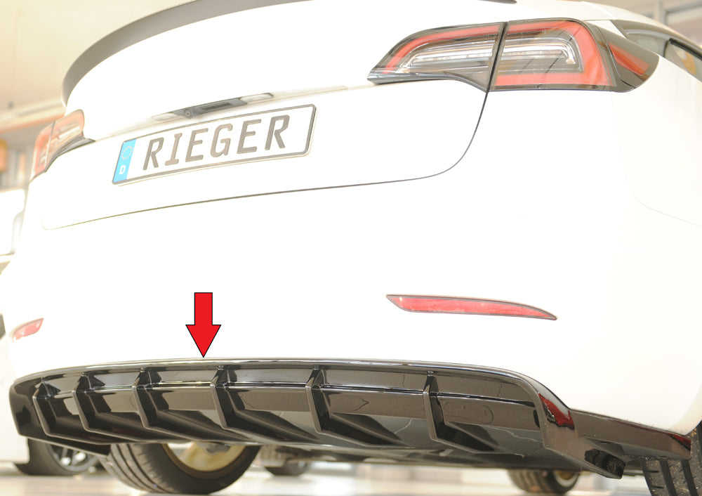 Rieger Heckeinsatz für Tesla Model 3  (003)