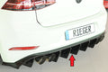 Rieger Heckeinsatz für VW Golf 7 R 3-tür.
