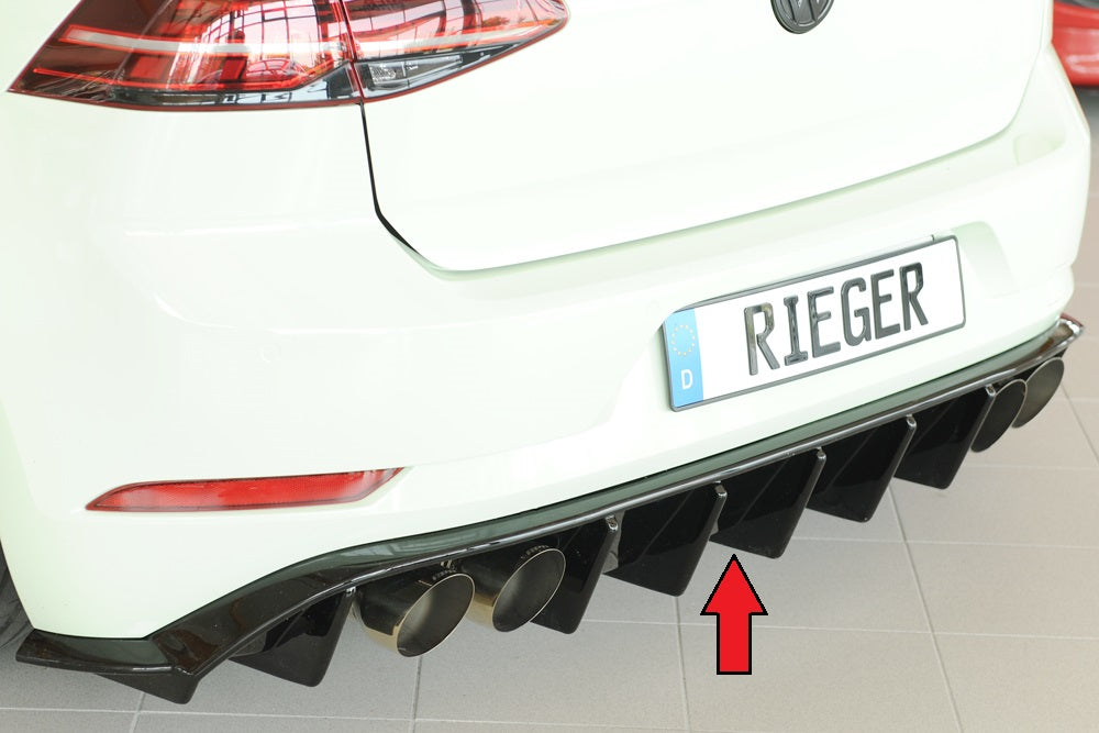 Rieger Heckeinsatz für VW Golf 7 R 3-tür.