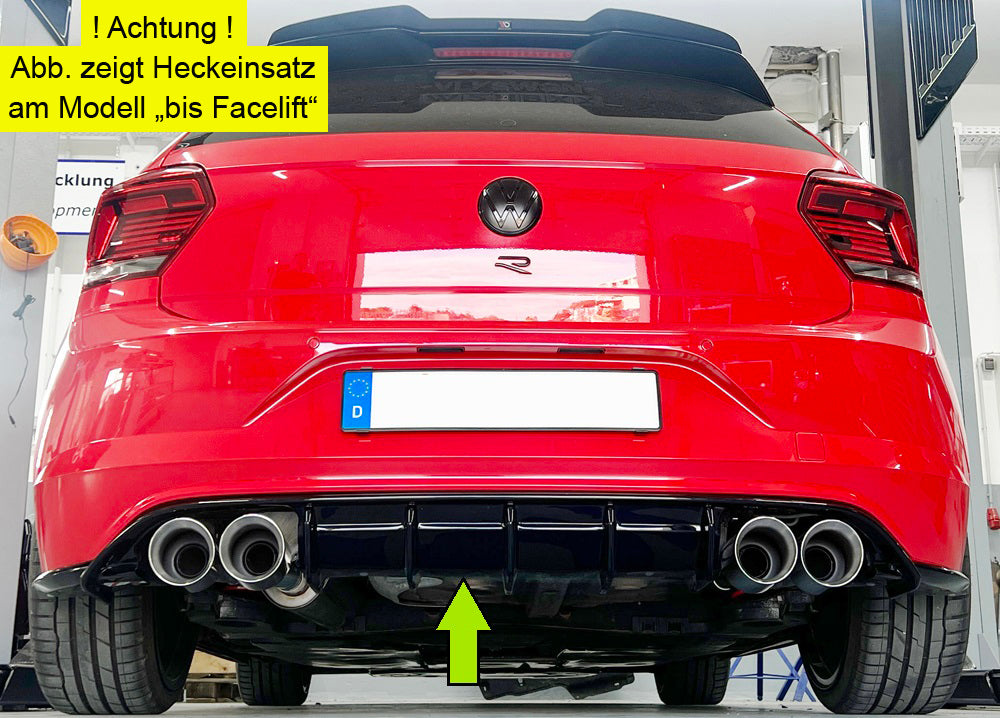 Rieger Heckeinsatz für VW Polo (AW) GTI 5-tür.