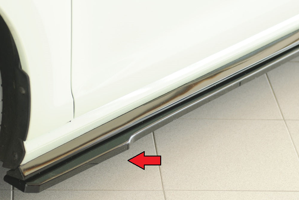 Rieger Seitenschwelleransatz (ca. 19mm) für VW Golf 7 GTD 3-tür.