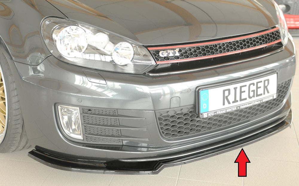 Rieger Spoilerschwert nur für GTI / GTD für VW Golf 6 GTD 3-tür.