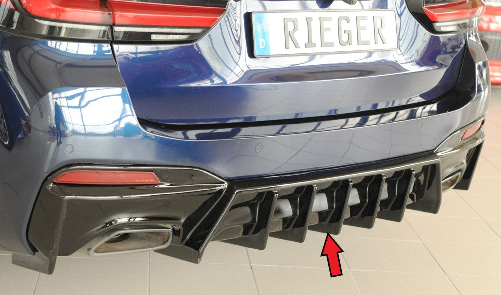 Rieger Heckeinsatz (für Fzg. ohne AHK) für BMW 5er G30  (G5L) Lim.