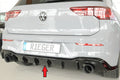 Rieger Heckeinsatz (wie 88291+AHK) für VW Golf 8 GTI 5-tür.