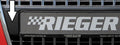 Rieger Kennzeichenauflage aus ABS/Carbon-Look für Audi A3 (8P) 3-tür.