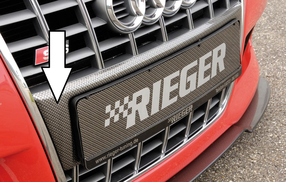 Rieger Kennzeichenauflage für Audi A3 (8L) 3-tür.