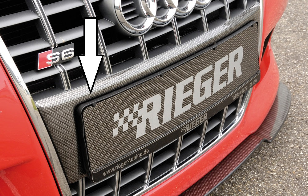 Rieger Kennzeichenauflage aus für Audi A3 (8L) 3-tür.