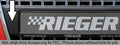 Rieger Kennzeichenauflage aus ABS/Carbon-Look für Audi A4 (8H) Cabrio