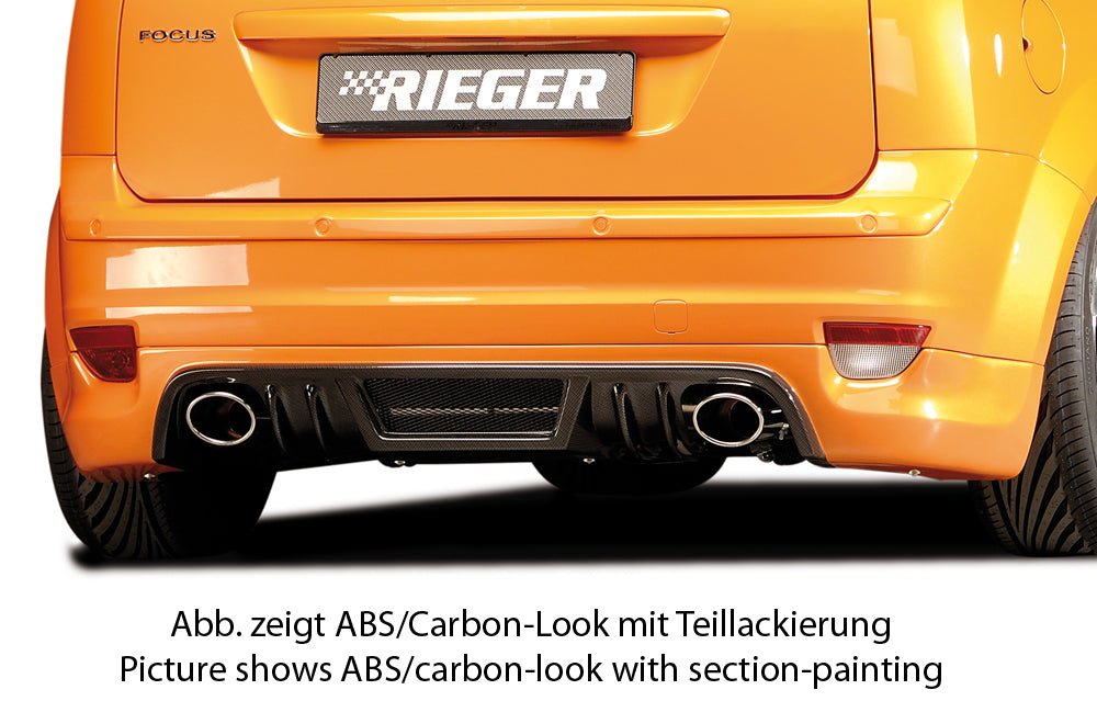 Rieger Heckschürzenansatz für Ford Focus 2 3-tür.