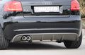 Rieger Heckeinsatz für Audi A3 (8P) 5-tür.