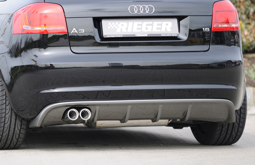 Rieger Heckeinsatz für Audi A3 (8P) 5-tür.