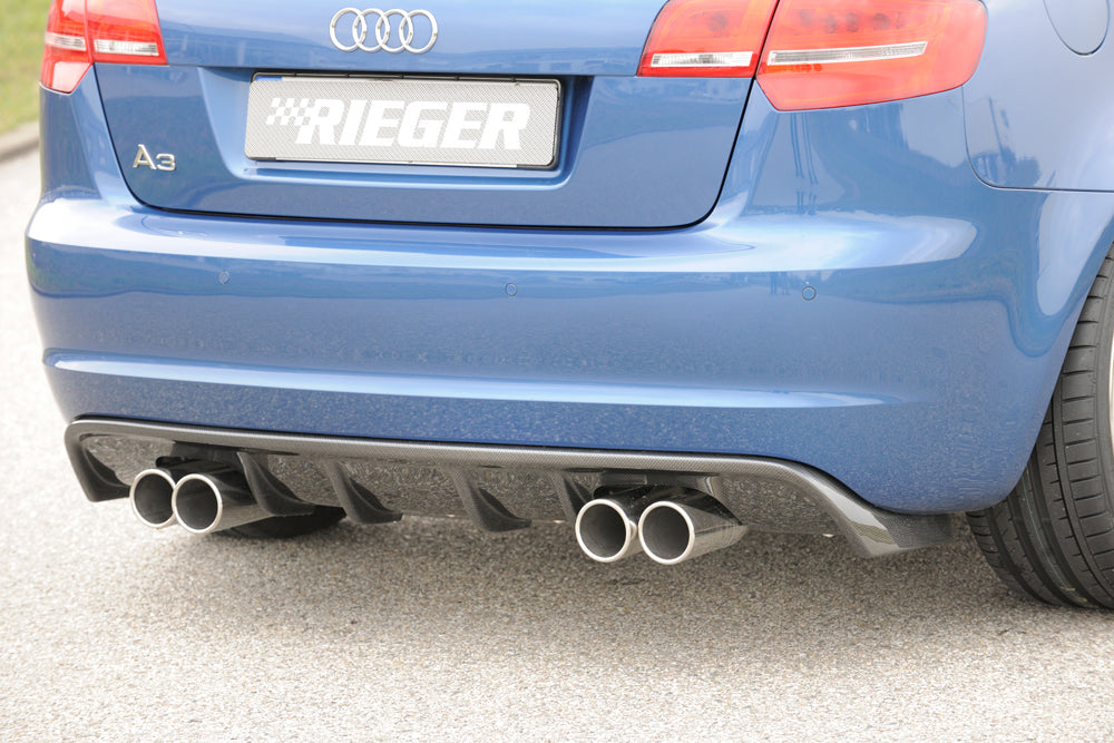 Rieger Heckeinsatz für Audi A3 (8P) 5-tür.