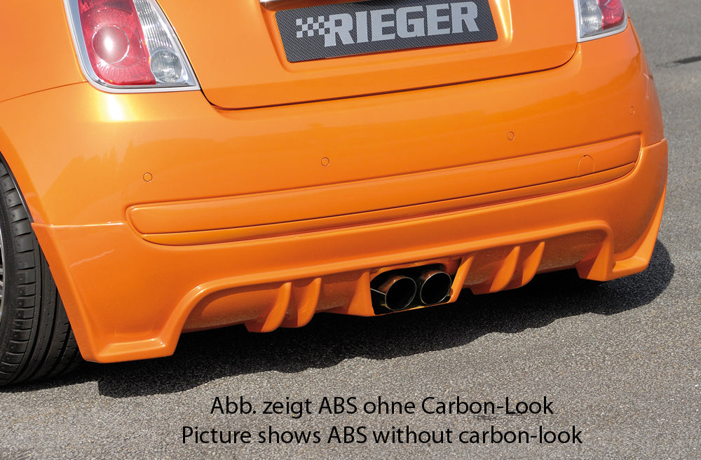 Rieger Heckschürzenansatz für Fiat 500 (312) 2-tür.