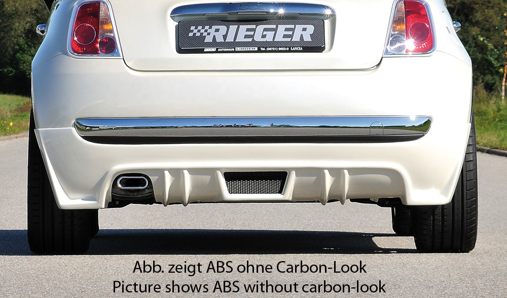 Rieger Heckschürzenansatz für Fiat 500 (312) 2-tür.