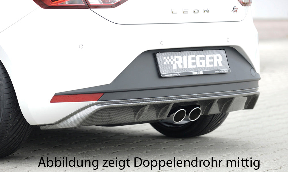 Rieger Heckeinsatz für Seat Leon FR (5F) 3-tür. (SC)