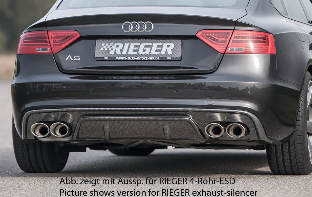Rieger Heckeinsatz für Audi A5 (B8/B81) Sportback
