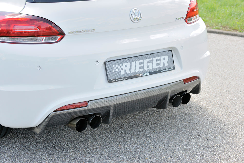 Rieger Heckeinsatz für R-Line Heckschürze für VW Scirocco 3 (13) 2-tür.