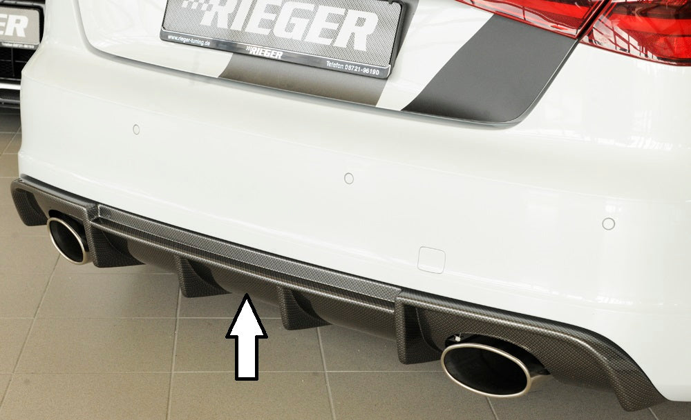 Rieger Heckeinsatz für Audi A3 (8V) 3-tür. (Schrägheck 8V1)