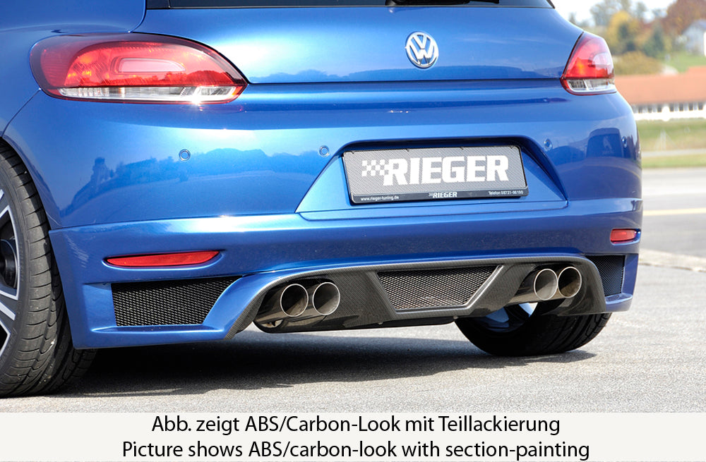 Rieger Heckschürzenansatz für VW Scirocco 3 (13) 2-tür.