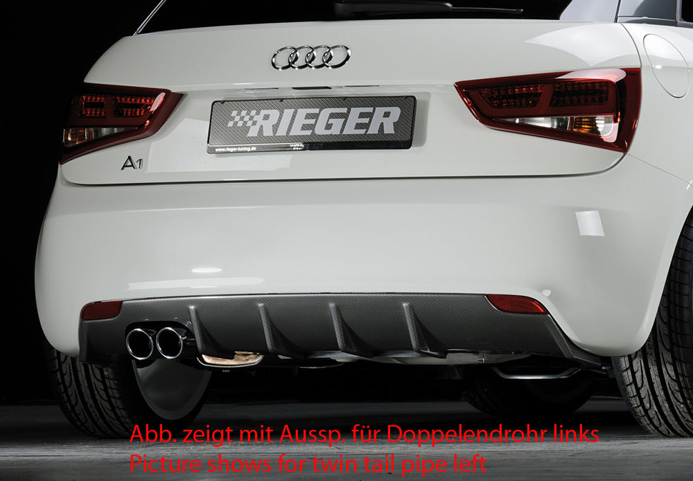 Rieger Heckeinsatz für Audi A1 (8X) 3-tür.