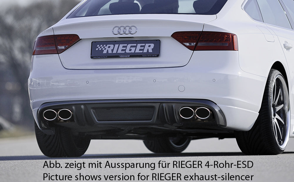 Rieger Heckschürzenansatz für Audi A5 (B8/B81) Sportback