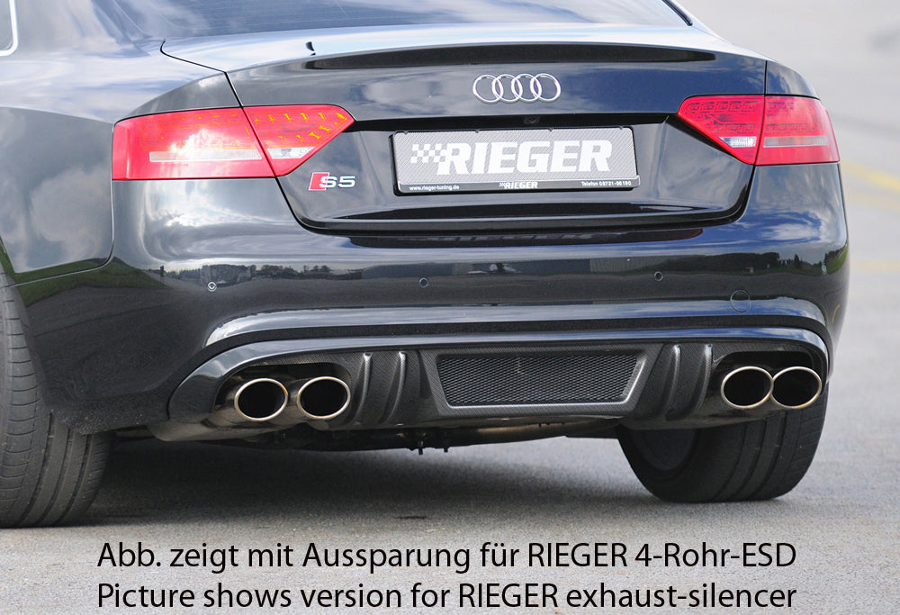 Rieger Heckeinsatz für Audi A5 (B8/B81) Sportback