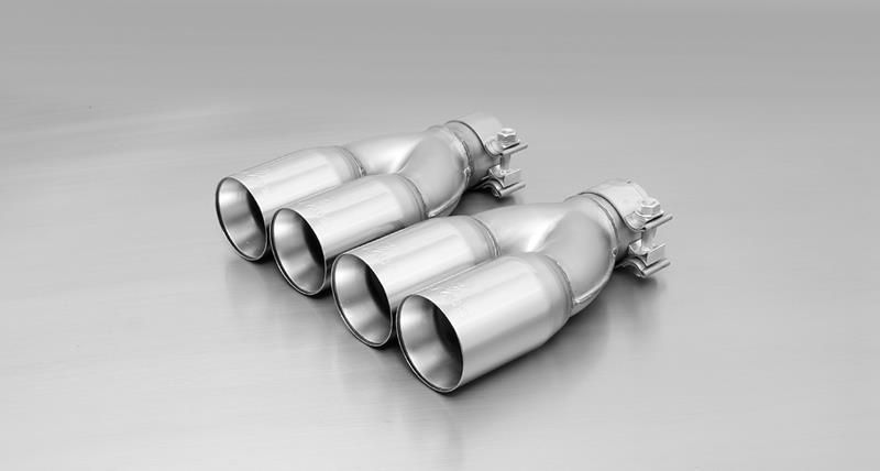 Remus Endrohr-Set links/rechts je 2 Endrohre  76 mm gerade für _Endrohre 2 Endrohre gerade | EG-Gutachten/ABE