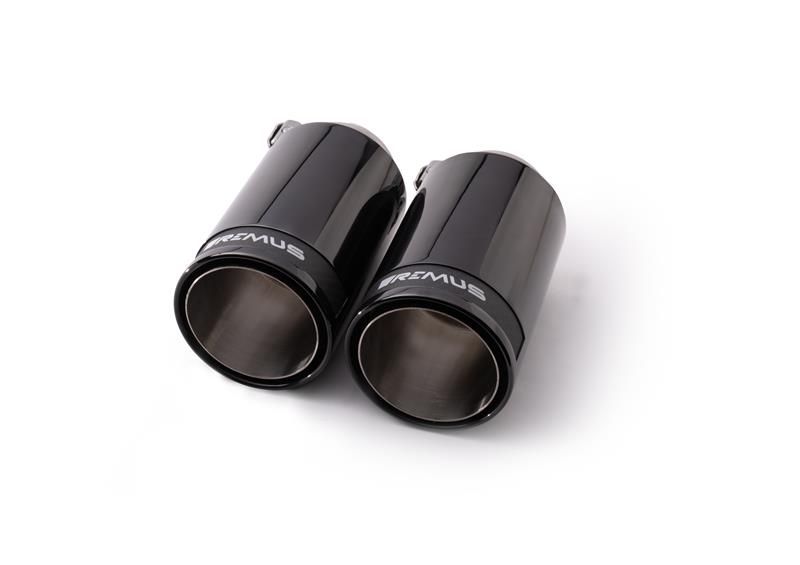 Remus Endrohr Set 2 Endrohre : 98 mm Street Race Black Chrome, mit einstellbarem Kugelanschluss für _Endrohre 2 Endrohre Street Race Black Chrome | EG