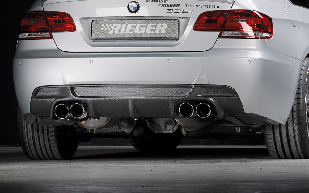 Rieger Orig. M-Technik Heckschürze ohne Heckeinsatz für BMW 3er E92 Coupé