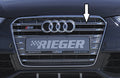 Rieger Kühlergrill Audi S5 (B8) platinumgrau inkl S5-Logo für Audi A5 (B8/B81) Cabrio