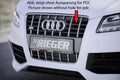 Rieger Kühlergrill Audi S5 (B8), platinumgrau für Audi A5 (B8/B81) Cabrio