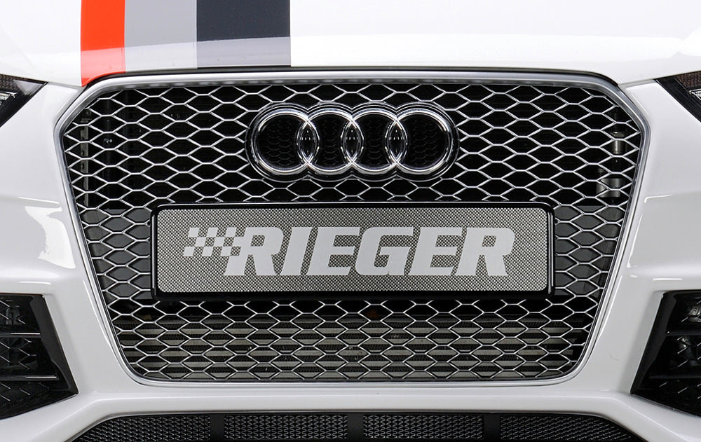 Rieger Kühlergrill Audi RS4 (B8), gun-metal für Audi A4 (B8/B81) Avant