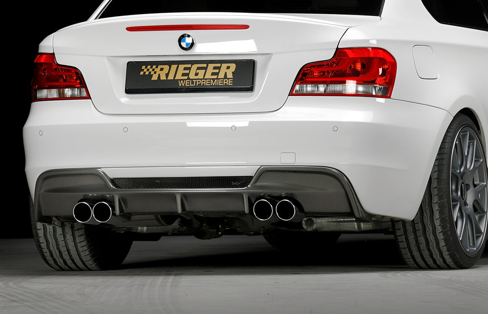 Rieger M-Paket Heckschürze ohne Heckeinsatz für BMW 1er E82, E88  (182 / 1C) Cabrio