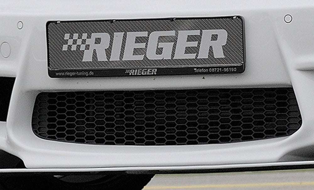 Rieger BMW-Kunststoffgitter mittig, schwarz für BMW 1er E81  (187/1K2/1K4) 2-tür.