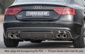 Rieger Audi S-Line Heckschürze (ohne Heckeinsatz) für Audi A5 (B8/B81) Sportback